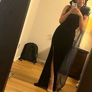 Jovani One Shoulder Black Dress